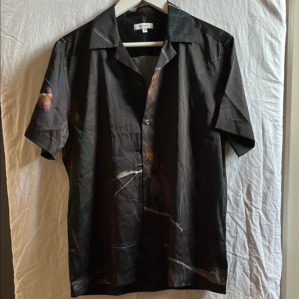 Reiss Black Casual Button Down Shirt